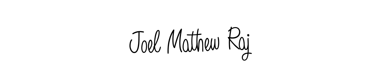 Joel Mathew Raj stylish signature style. Best Handwritten Sign (Angelique-Rose-font-FFP) for my name. Handwritten Signature Collection Ideas for my name Joel Mathew Raj. Joel Mathew Raj signature style 5 images and pictures png