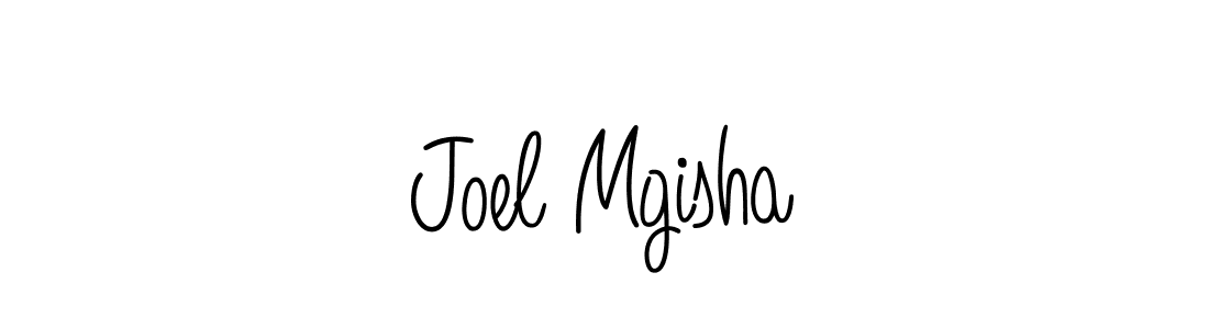 Use a signature maker to create a handwritten signature online. With this signature software, you can design (Angelique-Rose-font-FFP) your own signature for name Joel Mgisha. Joel Mgisha signature style 5 images and pictures png