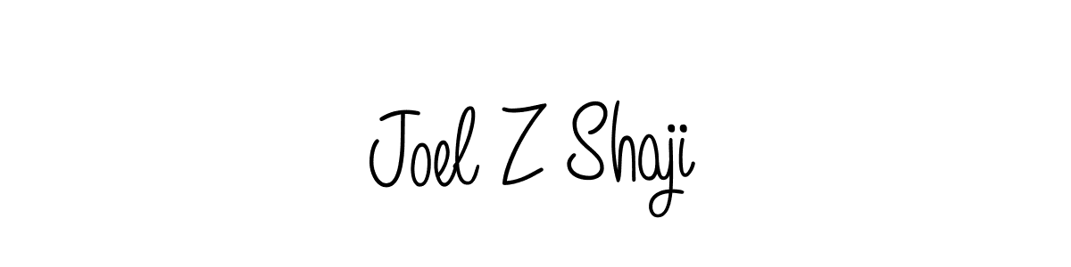 How to Draw Joel Z Shaji signature style? Angelique-Rose-font-FFP is a latest design signature styles for name Joel Z Shaji. Joel Z Shaji signature style 5 images and pictures png