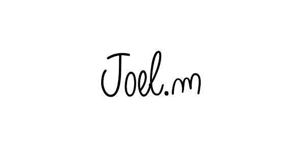 if you are searching for the best signature style for your name Joel.m. so please give up your signature search. here we have designed multiple signature styles  using Angelique-Rose-font-FFP. Joel.m signature style 5 images and pictures png