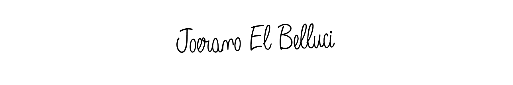 Make a beautiful signature design for name Joerano El Belluci. With this signature (Angelique-Rose-font-FFP) style, you can create a handwritten signature for free. Joerano El Belluci signature style 5 images and pictures png