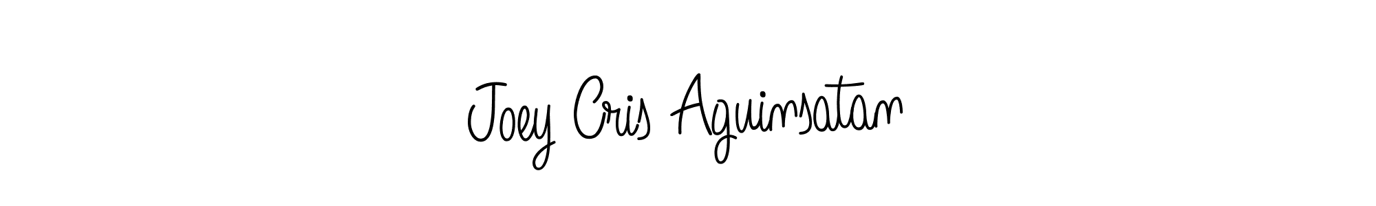 Similarly Angelique-Rose-font-FFP is the best handwritten signature design. Signature creator online .You can use it as an online autograph creator for name Joey Cris Aguinsatan. Joey Cris Aguinsatan signature style 5 images and pictures png