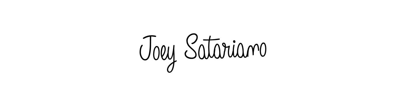 Use a signature maker to create a handwritten signature online. With this signature software, you can design (Angelique-Rose-font-FFP) your own signature for name Joey Satariano. Joey Satariano signature style 5 images and pictures png