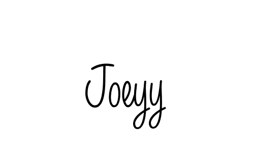 How to make Joeyy name signature. Use Angelique-Rose-font-FFP style for creating short signs online. This is the latest handwritten sign. Joeyy signature style 5 images and pictures png