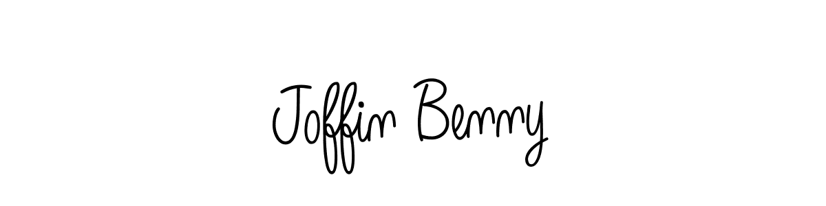 Use a signature maker to create a handwritten signature online. With this signature software, you can design (Angelique-Rose-font-FFP) your own signature for name Joffin Benny. Joffin Benny signature style 5 images and pictures png
