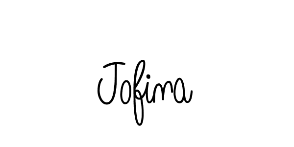 Make a beautiful signature design for name Jofina. With this signature (Angelique-Rose-font-FFP) style, you can create a handwritten signature for free. Jofina signature style 5 images and pictures png