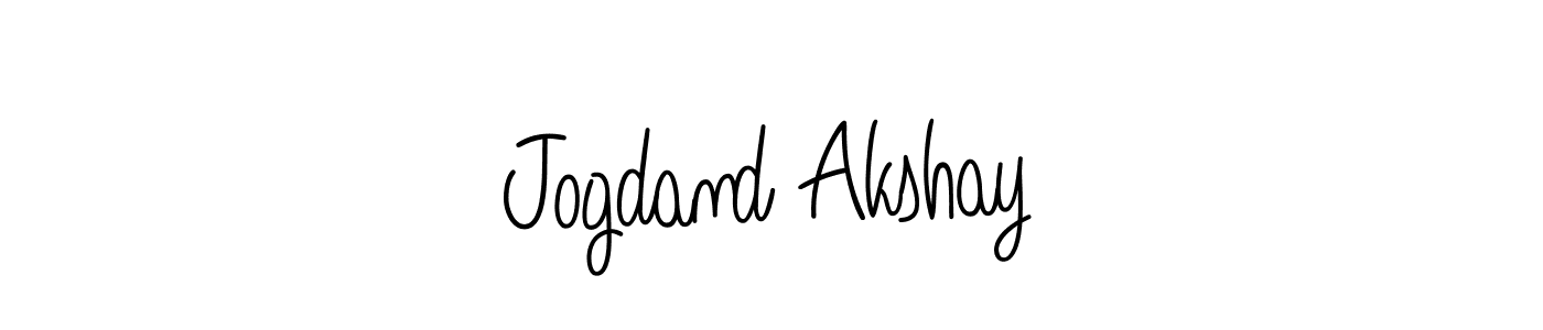 Jogdand Akshay stylish signature style. Best Handwritten Sign (Angelique-Rose-font-FFP) for my name. Handwritten Signature Collection Ideas for my name Jogdand Akshay. Jogdand Akshay signature style 5 images and pictures png