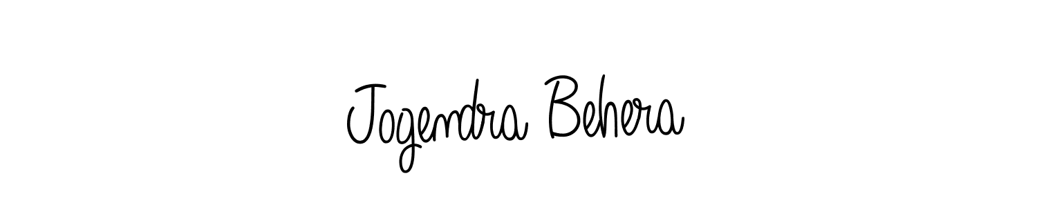 Make a beautiful signature design for name Jogendra Behera. With this signature (Angelique-Rose-font-FFP) style, you can create a handwritten signature for free. Jogendra Behera signature style 5 images and pictures png