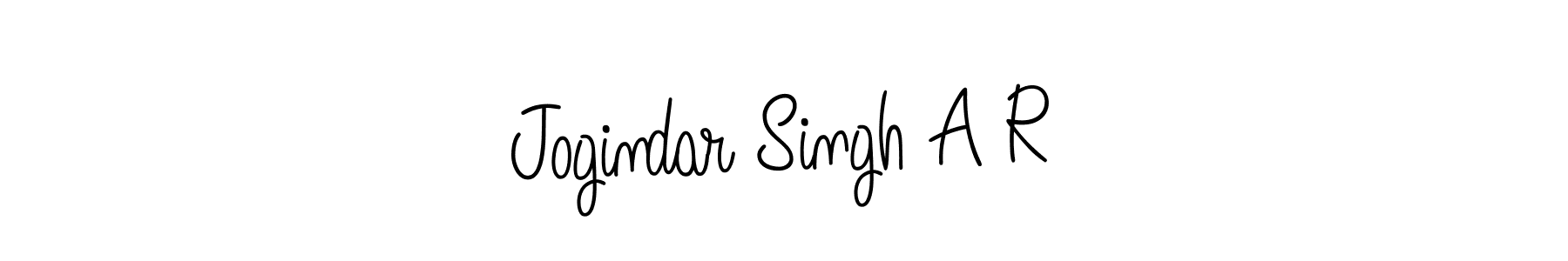 How to make Jogindar Singh A R name signature. Use Angelique-Rose-font-FFP style for creating short signs online. This is the latest handwritten sign. Jogindar Singh A R signature style 5 images and pictures png