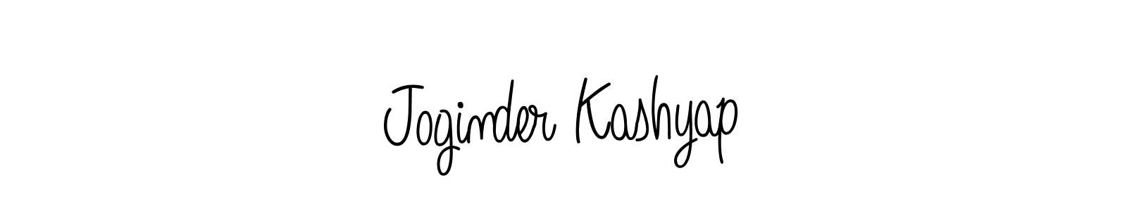 Create a beautiful signature design for name Joginder Kashyap. With this signature (Angelique-Rose-font-FFP) fonts, you can make a handwritten signature for free. Joginder Kashyap signature style 5 images and pictures png