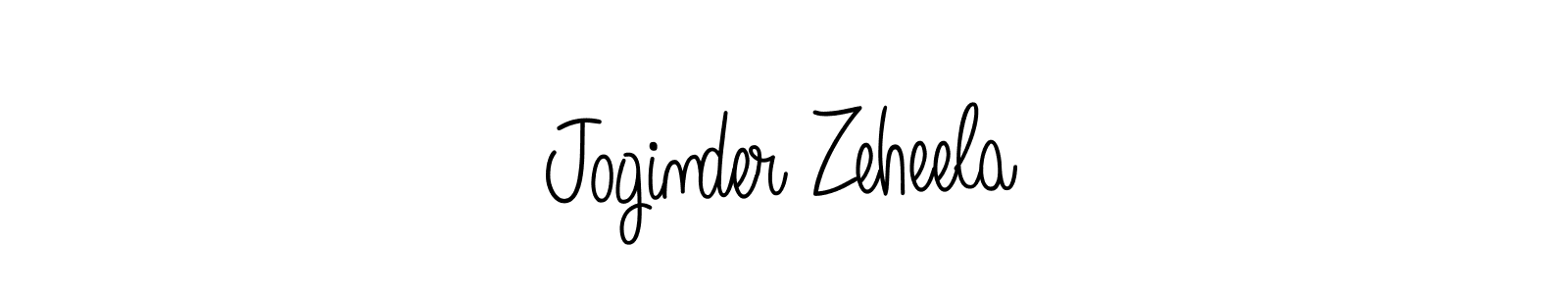 Use a signature maker to create a handwritten signature online. With this signature software, you can design (Angelique-Rose-font-FFP) your own signature for name Joginder Zeheela. Joginder Zeheela signature style 5 images and pictures png