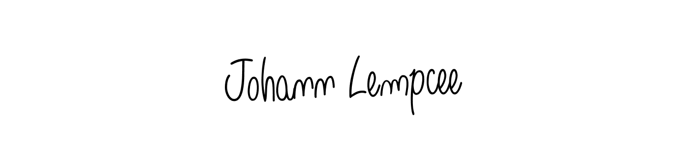 Use a signature maker to create a handwritten signature online. With this signature software, you can design (Angelique-Rose-font-FFP) your own signature for name Johann Lempcee. Johann Lempcee signature style 5 images and pictures png