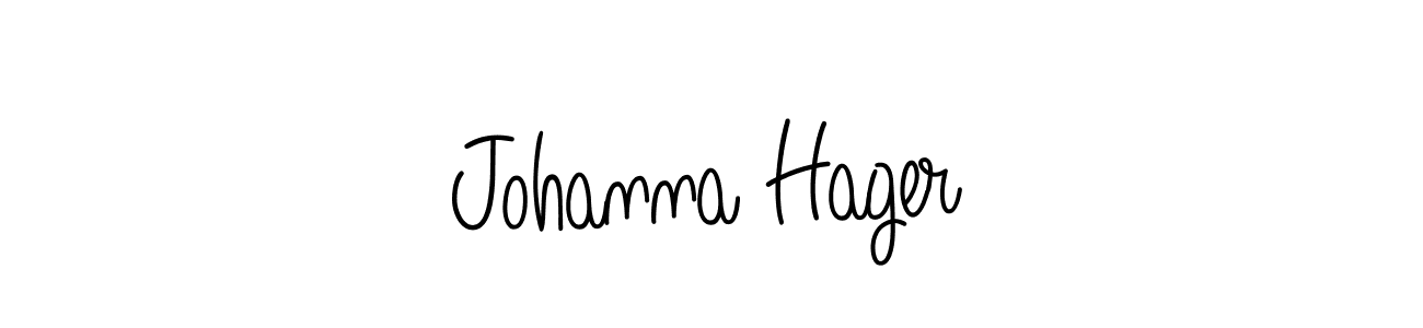 How to make Johanna Hager name signature. Use Angelique-Rose-font-FFP style for creating short signs online. This is the latest handwritten sign. Johanna Hager signature style 5 images and pictures png