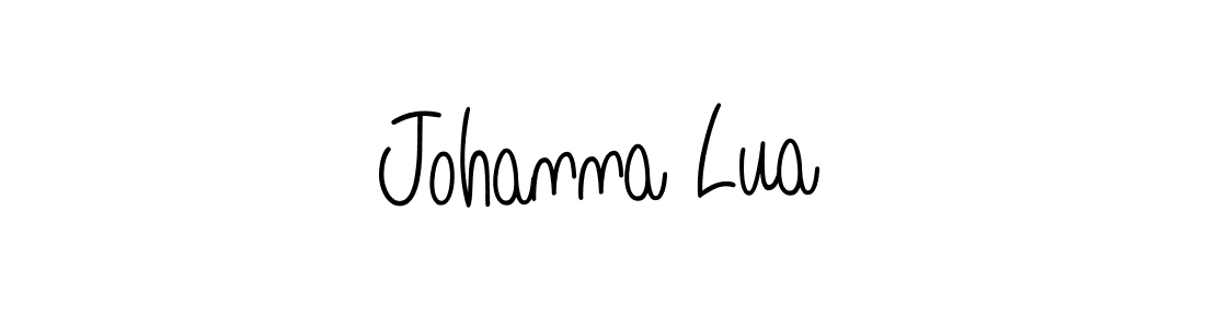Johanna Lua stylish signature style. Best Handwritten Sign (Angelique-Rose-font-FFP) for my name. Handwritten Signature Collection Ideas for my name Johanna Lua. Johanna Lua signature style 5 images and pictures png