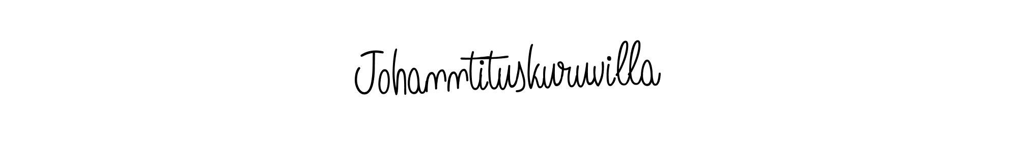 Design your own signature with our free online signature maker. With this signature software, you can create a handwritten (Angelique-Rose-font-FFP) signature for name Johanntituskuruvilla. Johanntituskuruvilla signature style 5 images and pictures png