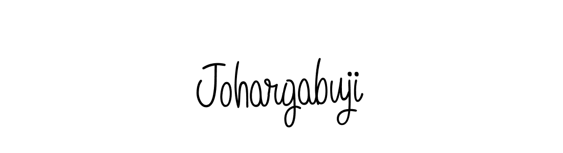 Make a beautiful signature design for name Johargabuji. With this signature (Angelique-Rose-font-FFP) style, you can create a handwritten signature for free. Johargabuji signature style 5 images and pictures png