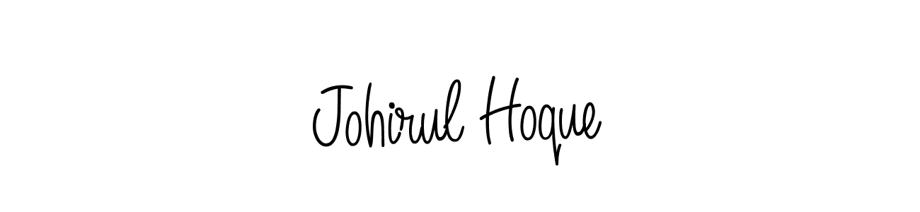 Create a beautiful signature design for name Johirul Hoque. With this signature (Angelique-Rose-font-FFP) fonts, you can make a handwritten signature for free. Johirul Hoque signature style 5 images and pictures png