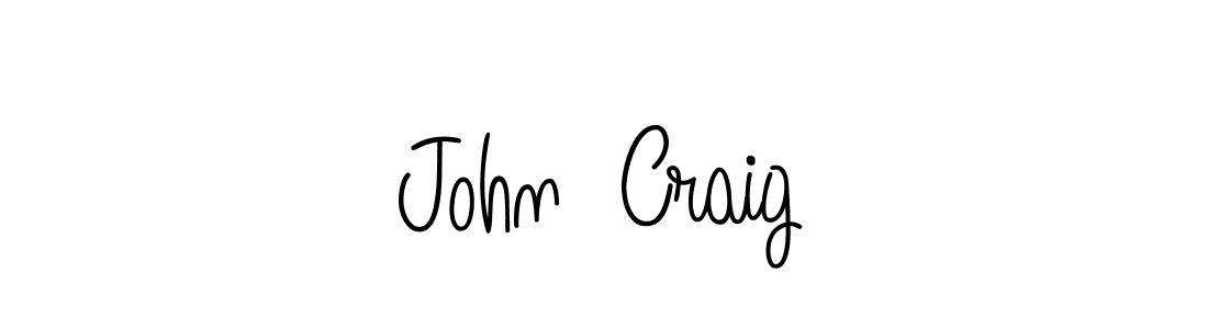 The best way (Angelique-Rose-font-FFP) to make a short signature is to pick only two or three words in your name. The name John  Craig include a total of six letters. For converting this name. John  Craig signature style 5 images and pictures png