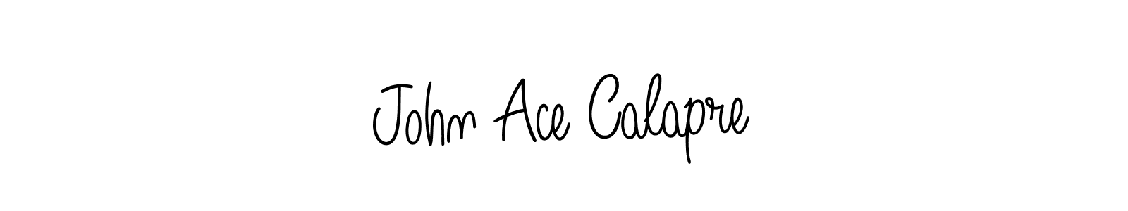 Create a beautiful signature design for name John Ace Calapre. With this signature (Angelique-Rose-font-FFP) fonts, you can make a handwritten signature for free. John Ace Calapre signature style 5 images and pictures png