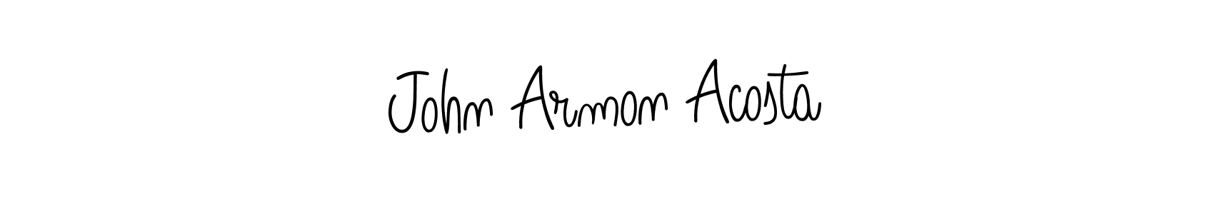 How to make John Armon Acosta name signature. Use Angelique-Rose-font-FFP style for creating short signs online. This is the latest handwritten sign. John Armon Acosta signature style 5 images and pictures png