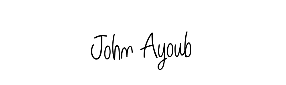 Also we have John Ayoub name is the best signature style. Create professional handwritten signature collection using Angelique-Rose-font-FFP autograph style. John Ayoub signature style 5 images and pictures png