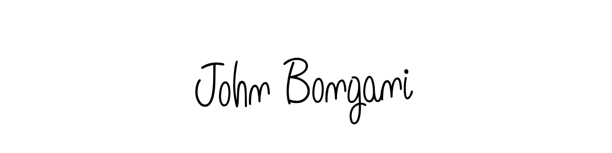 How to make John Bongani name signature. Use Angelique-Rose-font-FFP style for creating short signs online. This is the latest handwritten sign. John Bongani signature style 5 images and pictures png