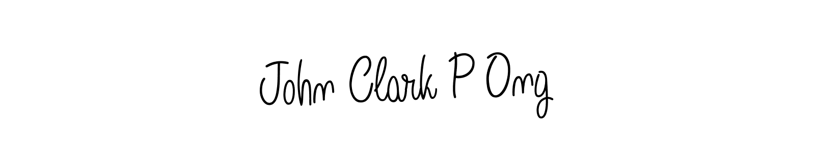 Also we have John Clark P Ong name is the best signature style. Create professional handwritten signature collection using Angelique-Rose-font-FFP autograph style. John Clark P Ong signature style 5 images and pictures png
