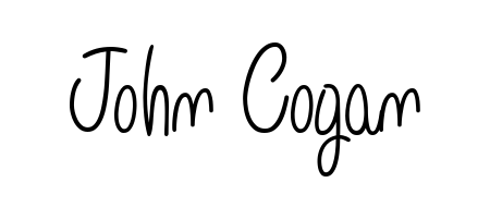 A stylish, flowing autograph style designed for name John Cogan using Angelique-Rose-font-FFP typography. Perfect for digital creative projects. John Cogan signature style 5 images and pictures png