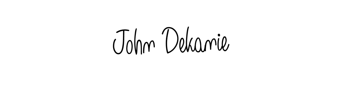 if you are searching for the best signature style for your name John Dekanie. so please give up your signature search. here we have designed multiple signature styles  using Angelique-Rose-font-FFP. John Dekanie signature style 5 images and pictures png