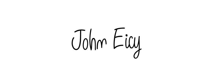 John Eicy stylish signature style. Best Handwritten Sign (Angelique-Rose-font-FFP) for my name. Handwritten Signature Collection Ideas for my name John Eicy. John Eicy signature style 5 images and pictures png