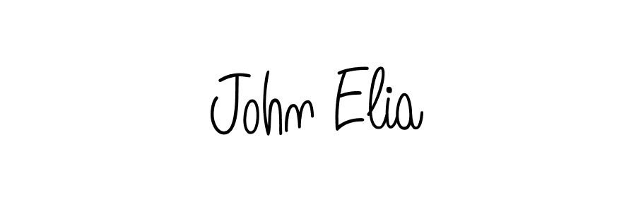Make a beautiful signature design for name John Elia. With this signature (Angelique-Rose-font-FFP) style, you can create a handwritten signature for free. John Elia signature style 5 images and pictures png