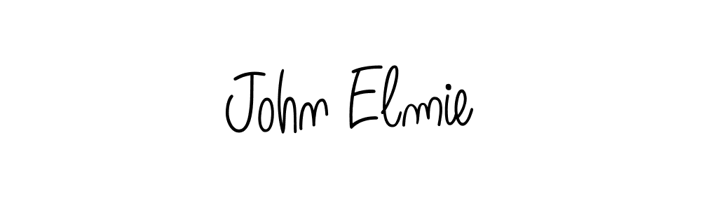 Design your own signature with our free online signature maker. With this signature software, you can create a handwritten (Angelique-Rose-font-FFP) signature for name John Elmie. John Elmie signature style 5 images and pictures png
