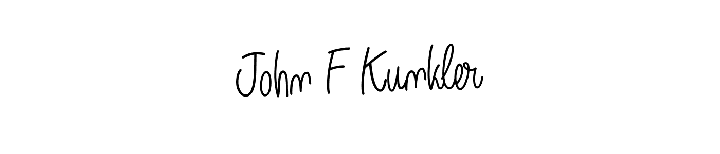 How to make John F Kunkler signature? Angelique-Rose-font-FFP is a professional autograph style. Create handwritten signature for John F Kunkler name. John F Kunkler signature style 5 images and pictures png