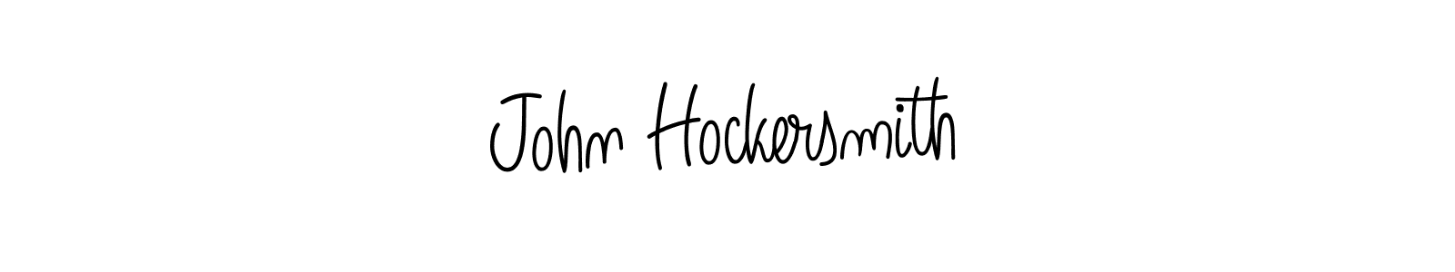 You should practise on your own different ways (Angelique-Rose-font-FFP) to write your name (John Hockersmith) in signature. don't let someone else do it for you. John Hockersmith signature style 5 images and pictures png