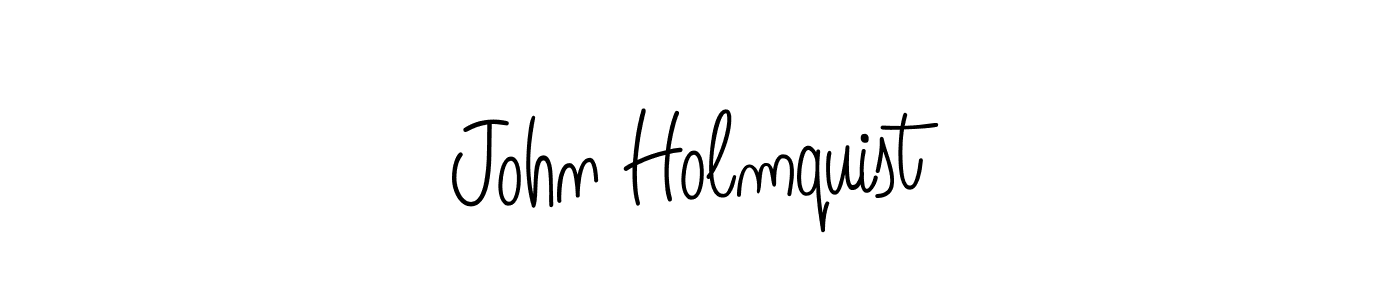 The best way (Angelique-Rose-font-FFP) to make a short signature is to pick only two or three words in your name. The name John Holmquist include a total of six letters. For converting this name. John Holmquist signature style 5 images and pictures png