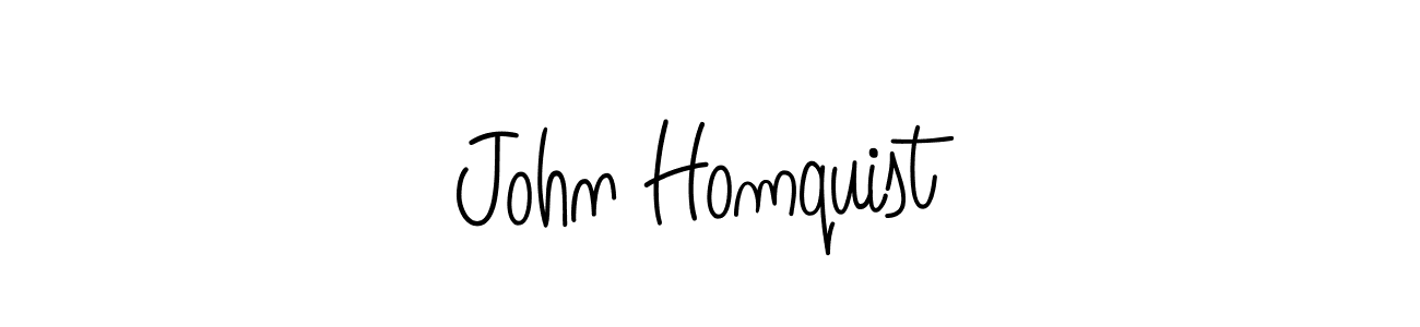 John Homquist stylish signature style. Best Handwritten Sign (Angelique-Rose-font-FFP) for my name. Handwritten Signature Collection Ideas for my name John Homquist. John Homquist signature style 5 images and pictures png