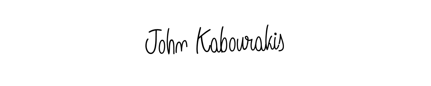 Design your own signature with our free online signature maker. With this signature software, you can create a handwritten (Angelique-Rose-font-FFP) signature for name John Kabourakis. John Kabourakis signature style 5 images and pictures png