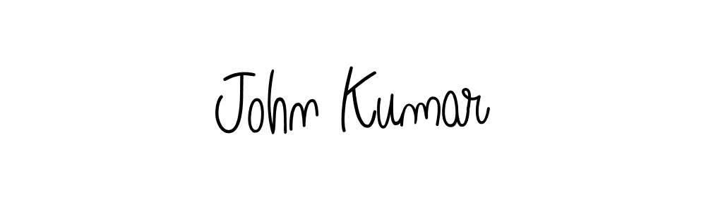 You should practise on your own different ways (Angelique-Rose-font-FFP) to write your name (John Kumar) in signature. don't let someone else do it for you. John Kumar signature style 5 images and pictures png