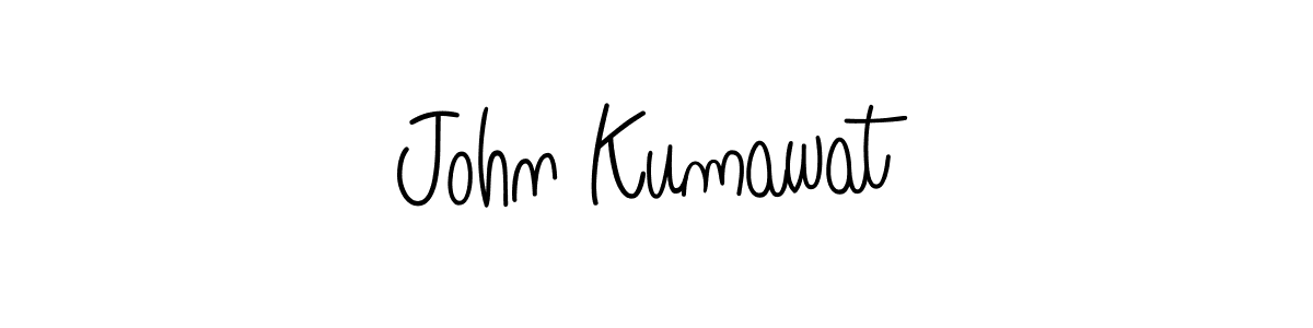 Design your own signature with our free online signature maker. With this signature software, you can create a handwritten (Angelique-Rose-font-FFP) signature for name John Kumawat. John Kumawat signature style 5 images and pictures png