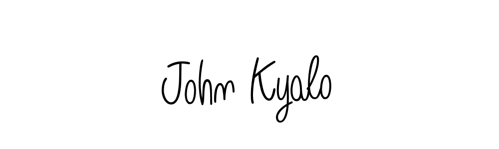 How to make John Kyalo signature? Angelique-Rose-font-FFP is a professional autograph style. Create handwritten signature for John Kyalo name. John Kyalo signature style 5 images and pictures png