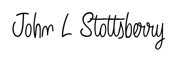 Practice writing John L Stottsberry with the flow of Angelique-Rose-font-FFP lettering. A fantastic source of inspiration for developing your personal signature style. John L Stottsberry signature style 5 images and pictures png