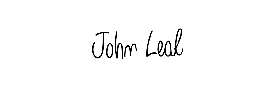 Use a signature maker to create a handwritten signature online. With this signature software, you can design (Angelique-Rose-font-FFP) your own signature for name John Leal. John Leal signature style 5 images and pictures png