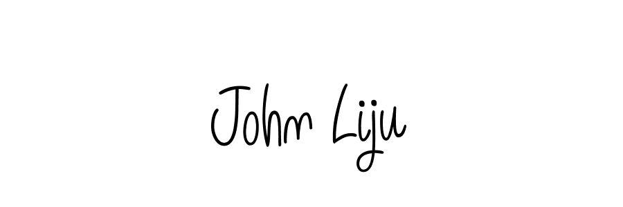 Design your own signature with our free online signature maker. With this signature software, you can create a handwritten (Angelique-Rose-font-FFP) signature for name John Liju. John Liju signature style 5 images and pictures png