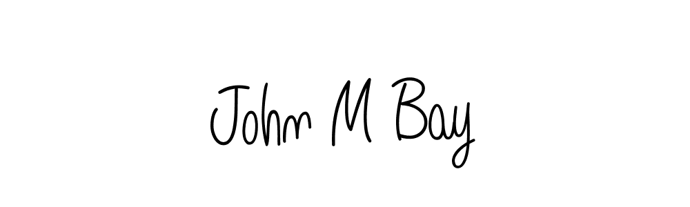 You should practise on your own different ways (Angelique-Rose-font-FFP) to write your name (John M Bay) in signature. don't let someone else do it for you. John M Bay signature style 5 images and pictures png