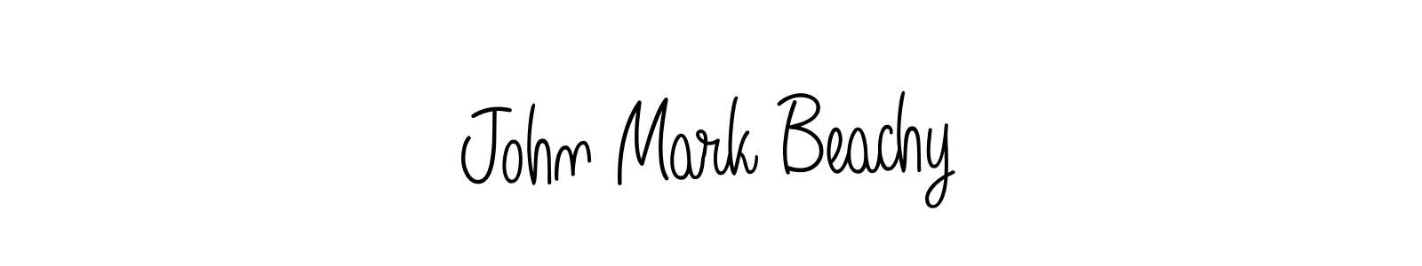 You should practise on your own different ways (Angelique-Rose-font-FFP) to write your name (John Mark Beachy) in signature. don't let someone else do it for you. John Mark Beachy signature style 5 images and pictures png