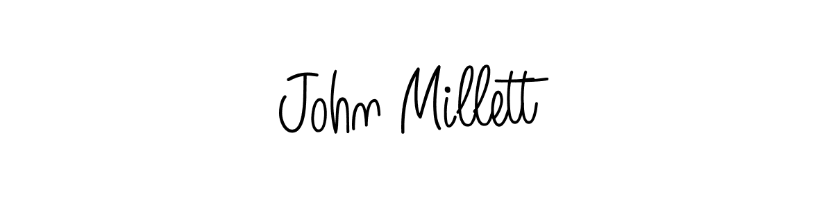 John Millett stylish signature style. Best Handwritten Sign (Angelique-Rose-font-FFP) for my name. Handwritten Signature Collection Ideas for my name John Millett. John Millett signature style 5 images and pictures png