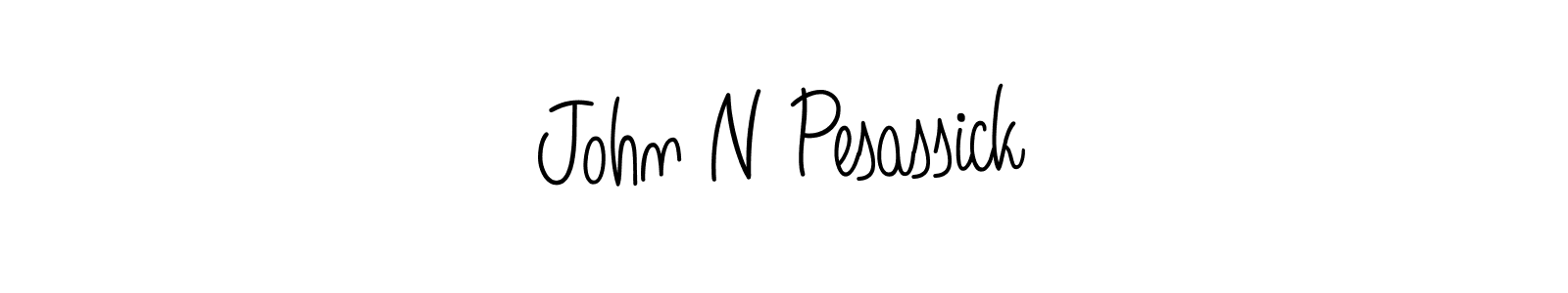 John N Pesassick stylish signature style. Best Handwritten Sign (Angelique-Rose-font-FFP) for my name. Handwritten Signature Collection Ideas for my name John N Pesassick. John N Pesassick signature style 5 images and pictures png