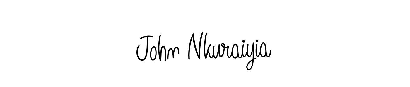 Make a beautiful signature design for name John Nkuraiyia. With this signature (Angelique-Rose-font-FFP) style, you can create a handwritten signature for free. John Nkuraiyia signature style 5 images and pictures png
