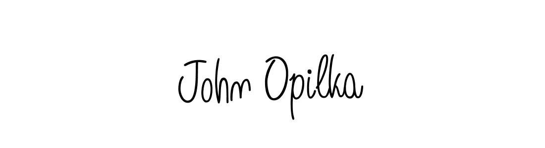 How to make John Opilka name signature. Use Angelique-Rose-font-FFP style for creating short signs online. This is the latest handwritten sign. John Opilka signature style 5 images and pictures png