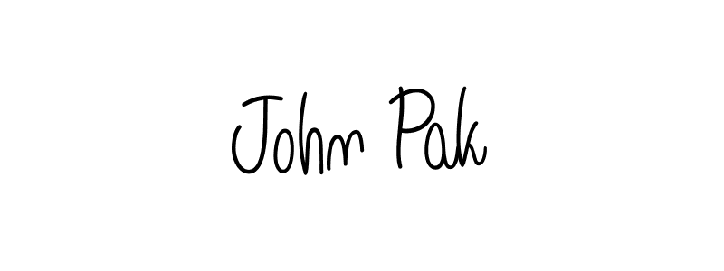 Use a signature maker to create a handwritten signature online. With this signature software, you can design (Angelique-Rose-font-FFP) your own signature for name John Pak. John Pak signature style 5 images and pictures png